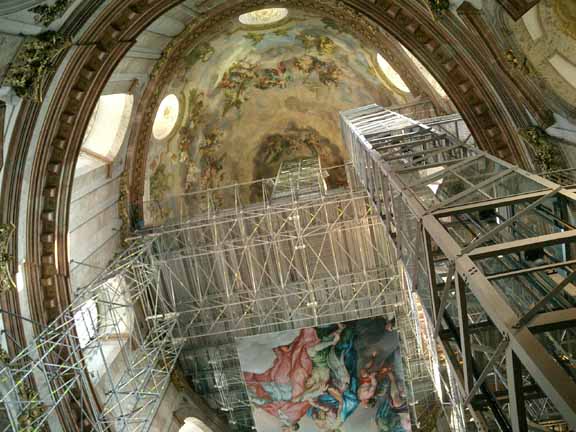 restoration of church dome