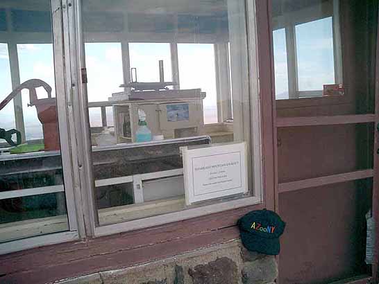 fire lookout mountain top