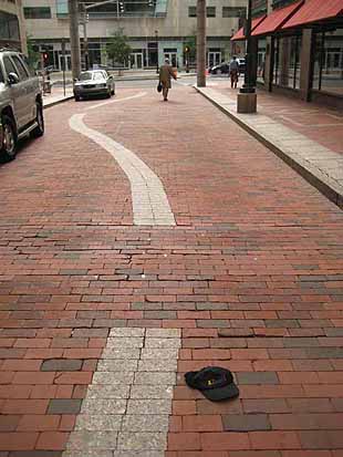 brick and marble street