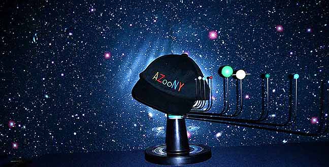 solar system planets applying gravitational forces on AZooNY