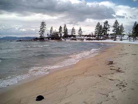 Beaches, California view from Nevada