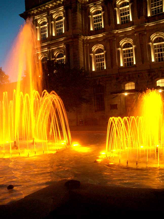 A fountian in Place Vauquelin, old town