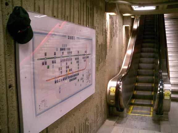 underground escalator