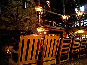 Old Faithful Inn fireplace