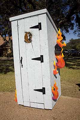 Out house Flames