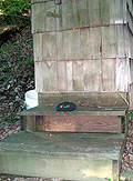 outhouse step not ramp access