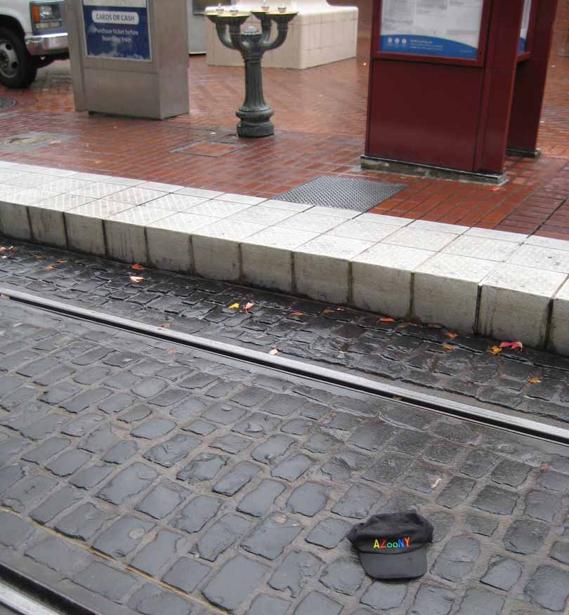 coblestone rail pavement