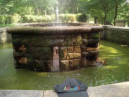 Lithuanian cultural garden fountain