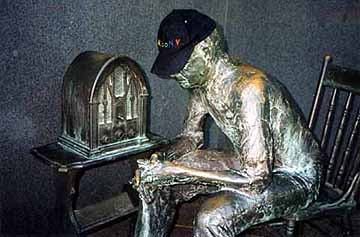 Statue with Radio