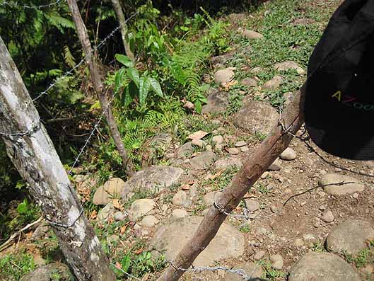 barb wire fence, access, border crossing